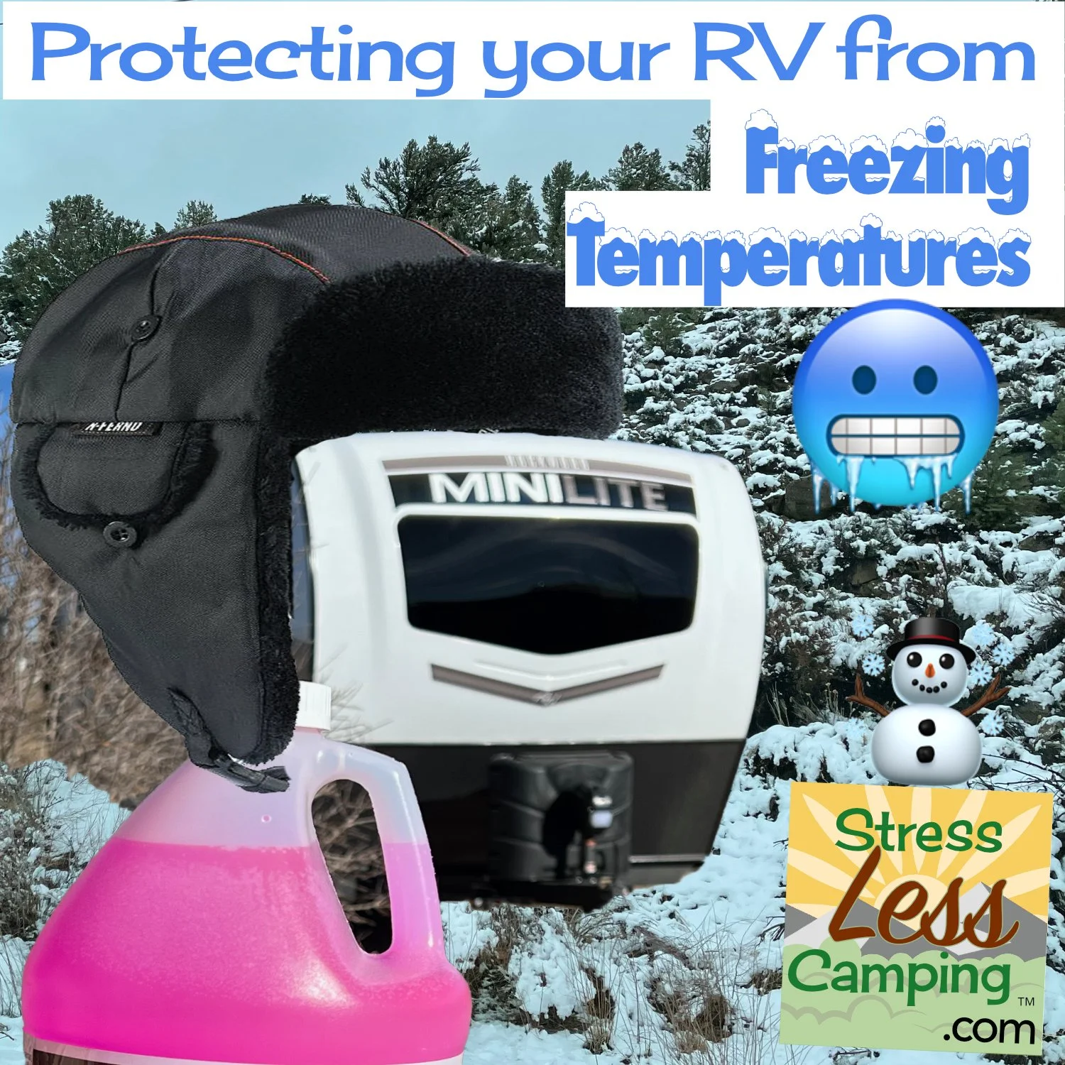 How can I protect my RV from freezing temperatures?