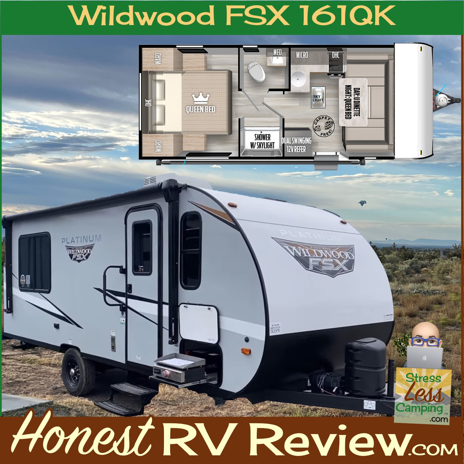 RV review: 2023 Forest River Wildwood FSX 161QK travel trailer