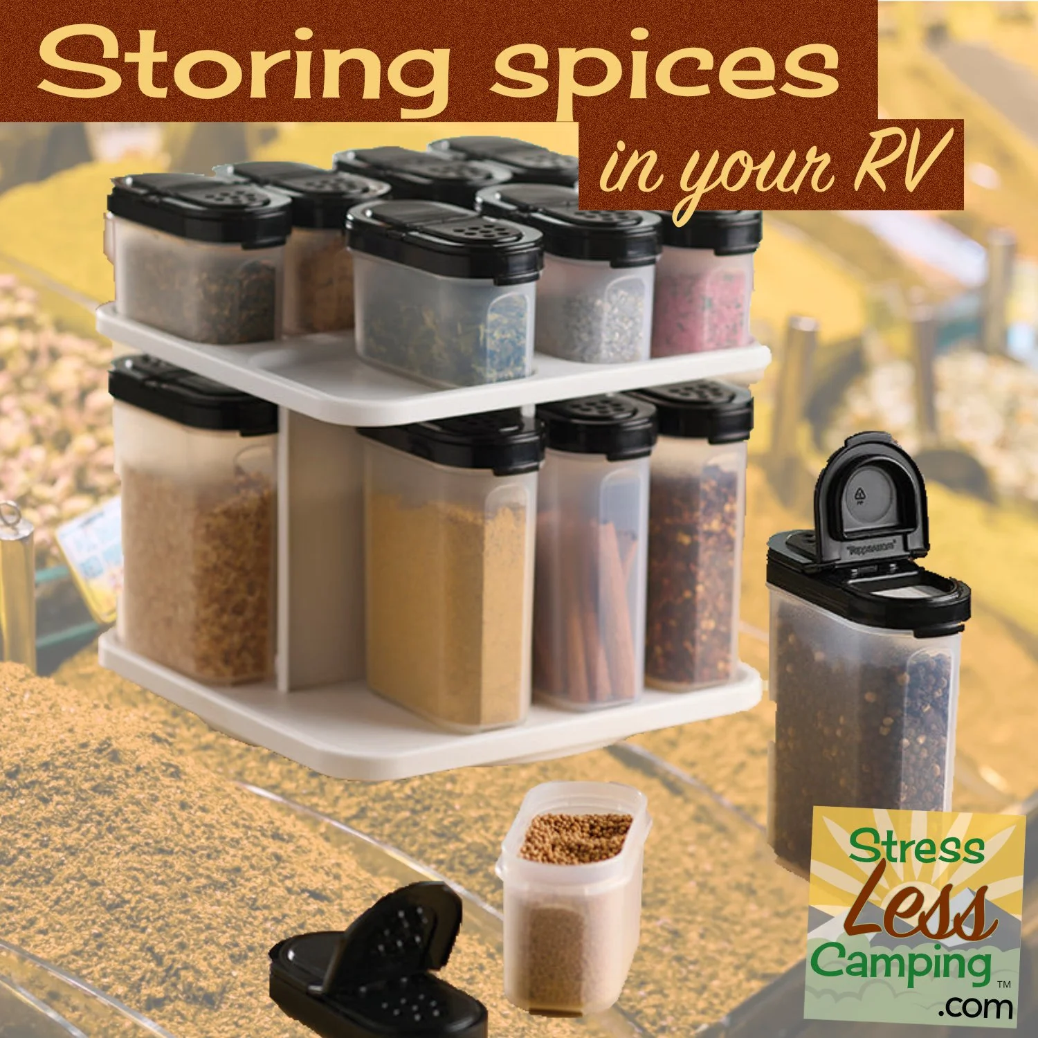 Tips and tricks for big ideas for storage in a small RV