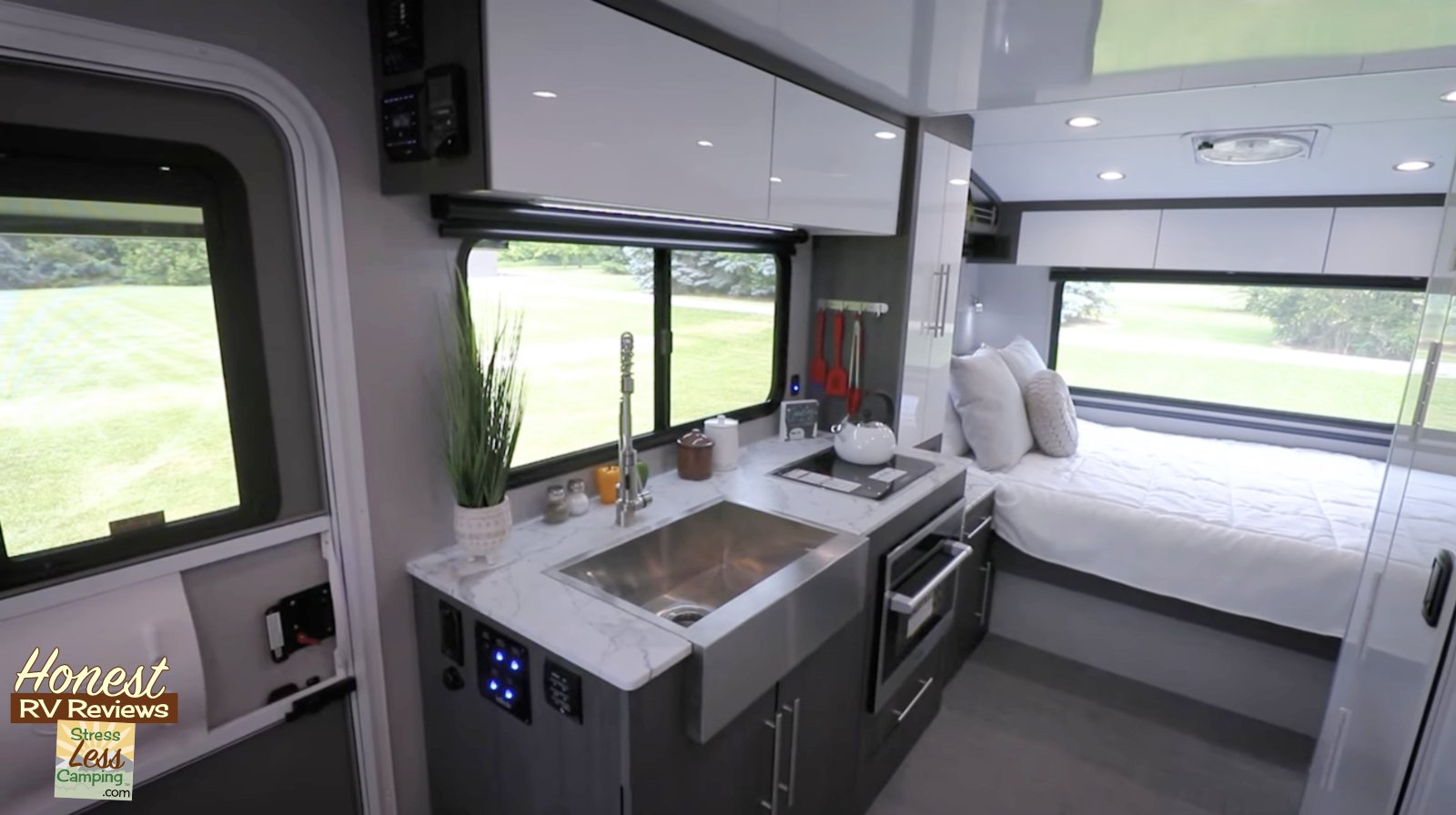 Kitchen with large sink and two-burner propane cook top in the I (Copy)