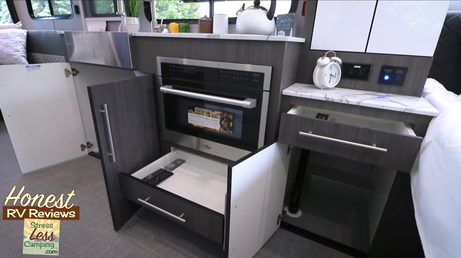 Convection microwave and decent drawer and cabinet space are the (Copy)