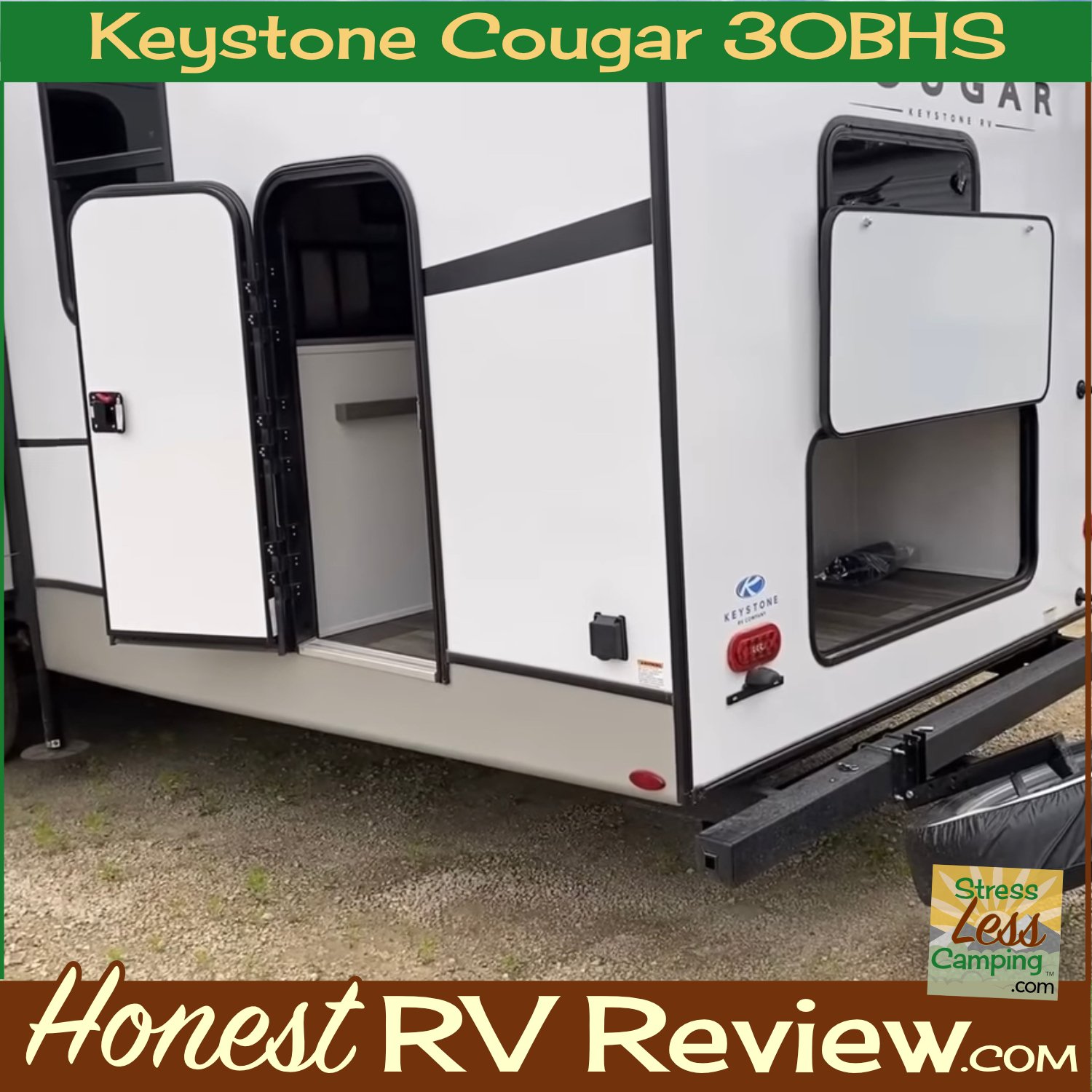 Honest review of the 2023 Keystone Cougar 30BHS - a unique bunk model trailer with an outstanding living space