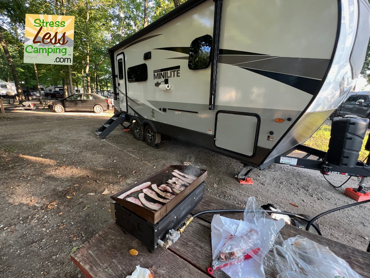 Bacon is a vital part of camp breakfast