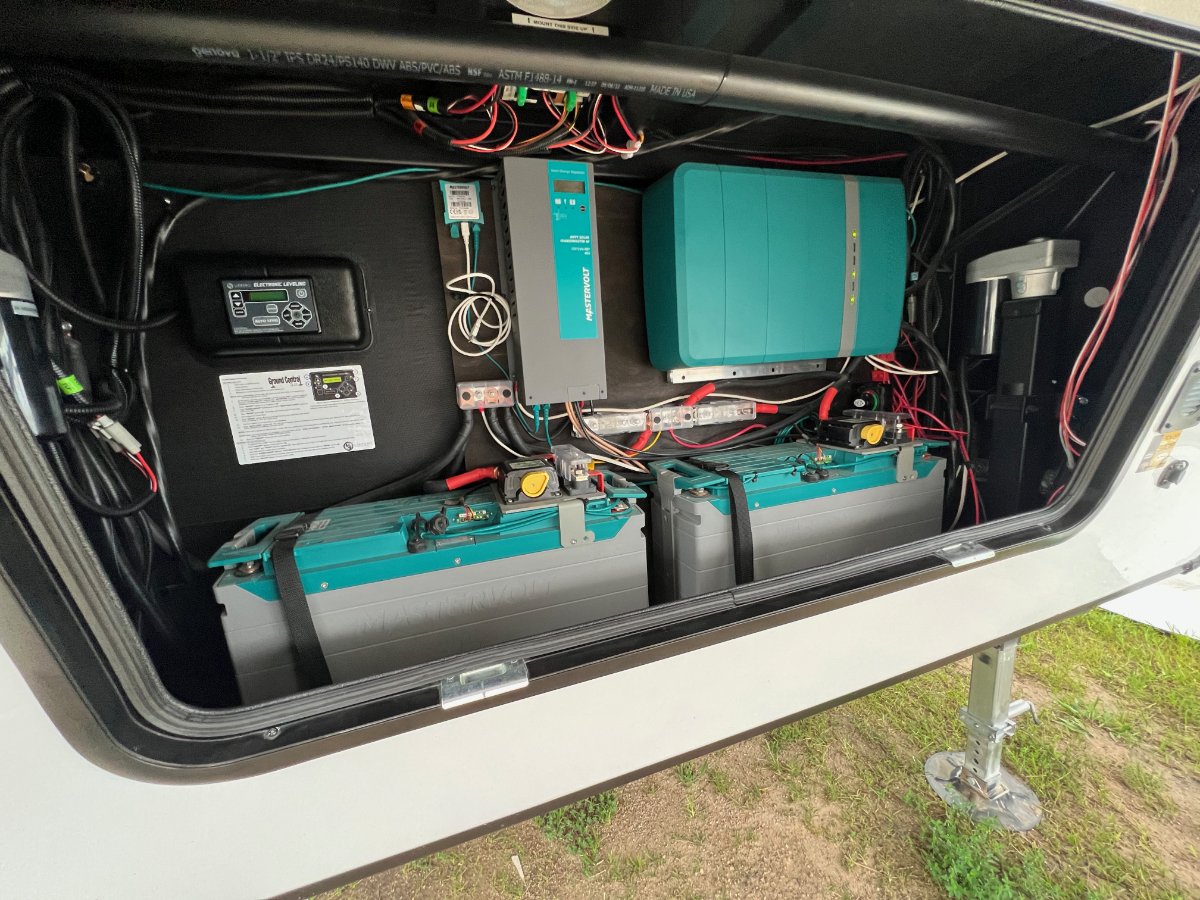 Rockwood and Flagstaff displayed their Power Package option in a fifth wheel that elevates battery systems to new levels.jpg