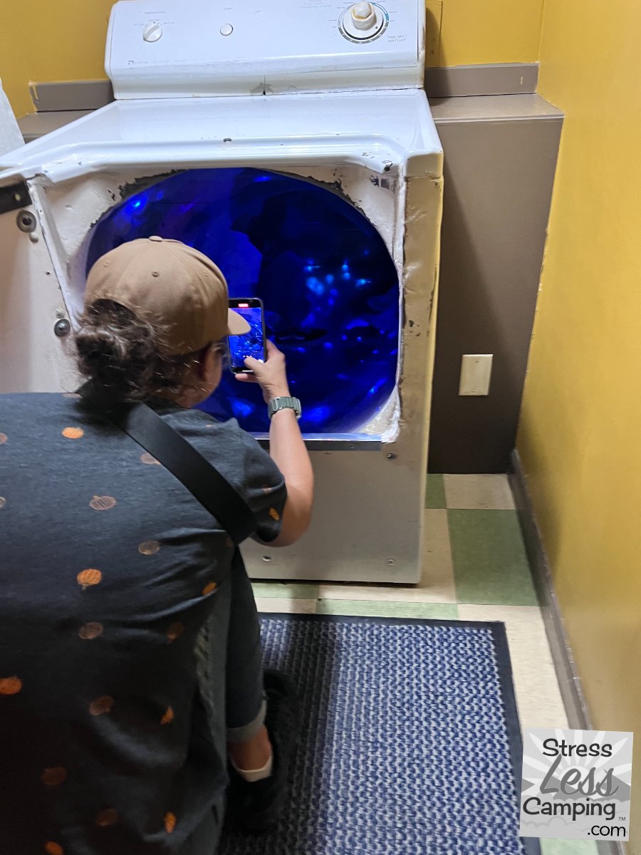 One of the passages in Meow Wolf is through a clothes dryer.jpg