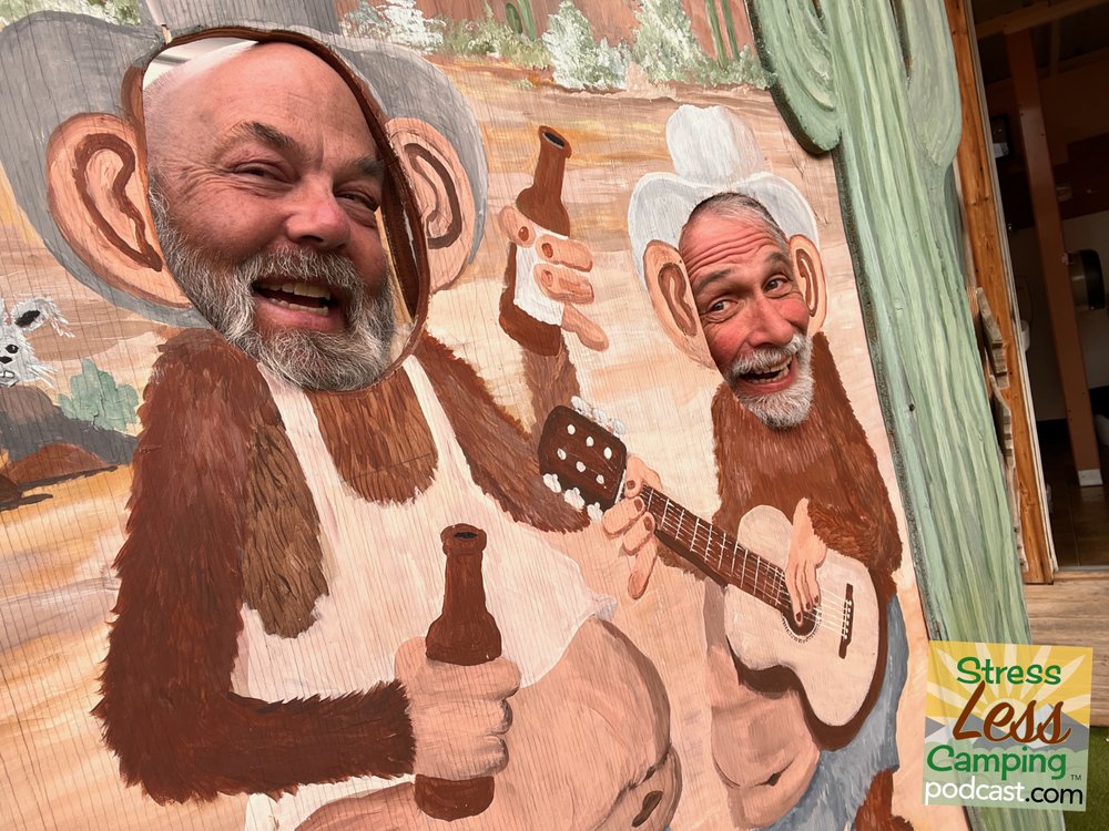 Tony and Bill check out the head hole monkeys at Beer Belly's adult day care.jpg