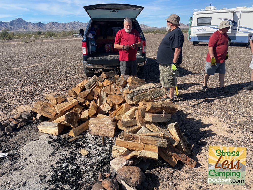 Tony Tony and Tom unload firewood for our nighttime campfires.jpg