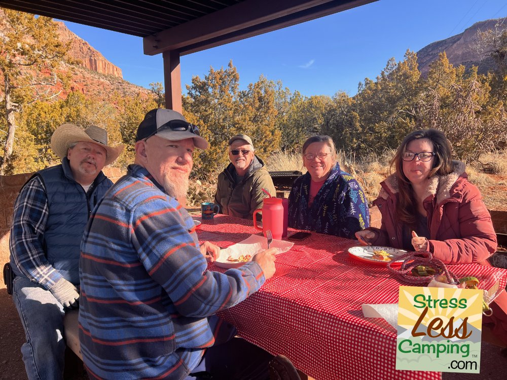 Camping with friends at Vista Linda campground