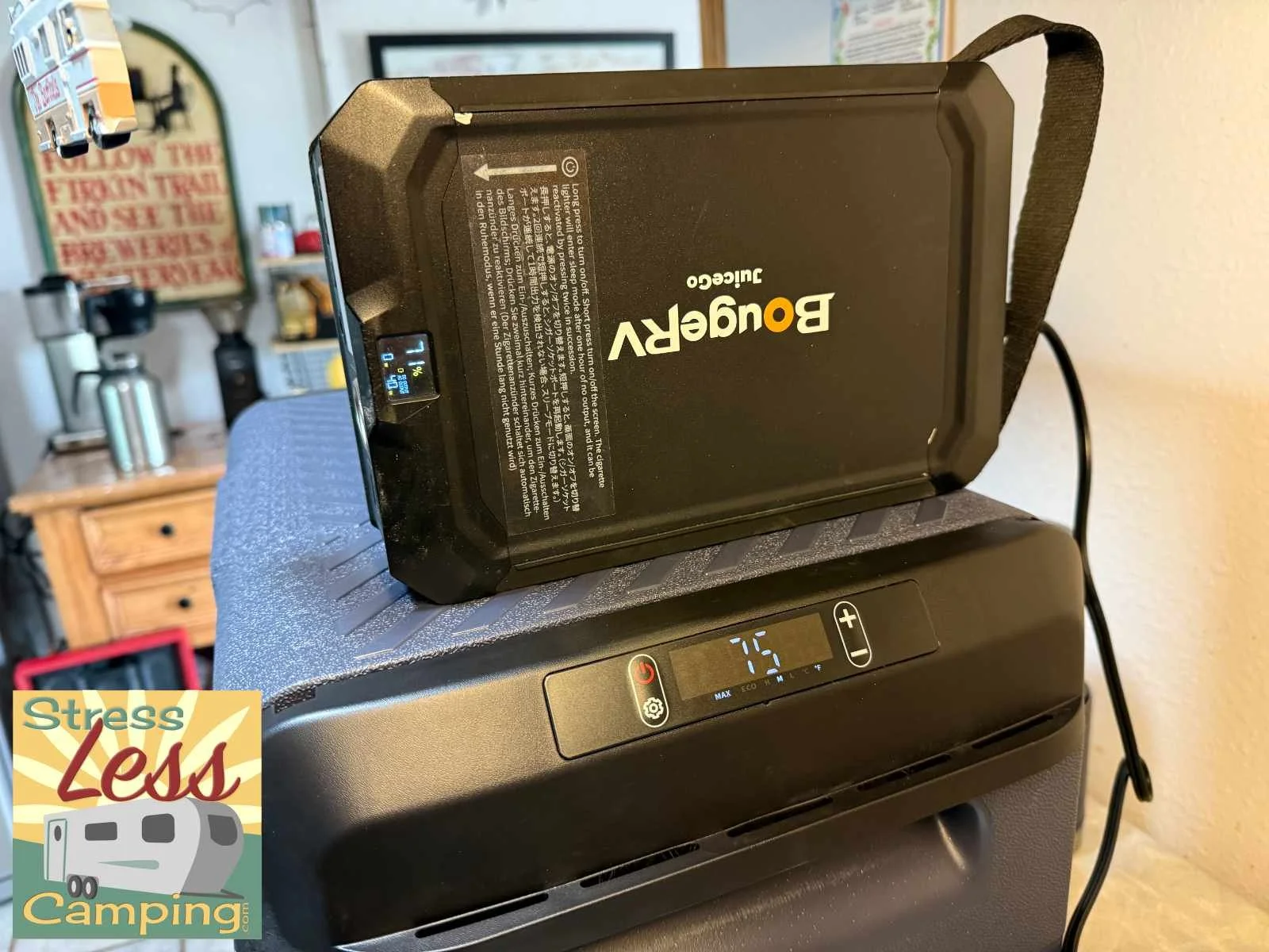 Testing the power consumption of the Bodega MCD25D with our portable power station.jpg
