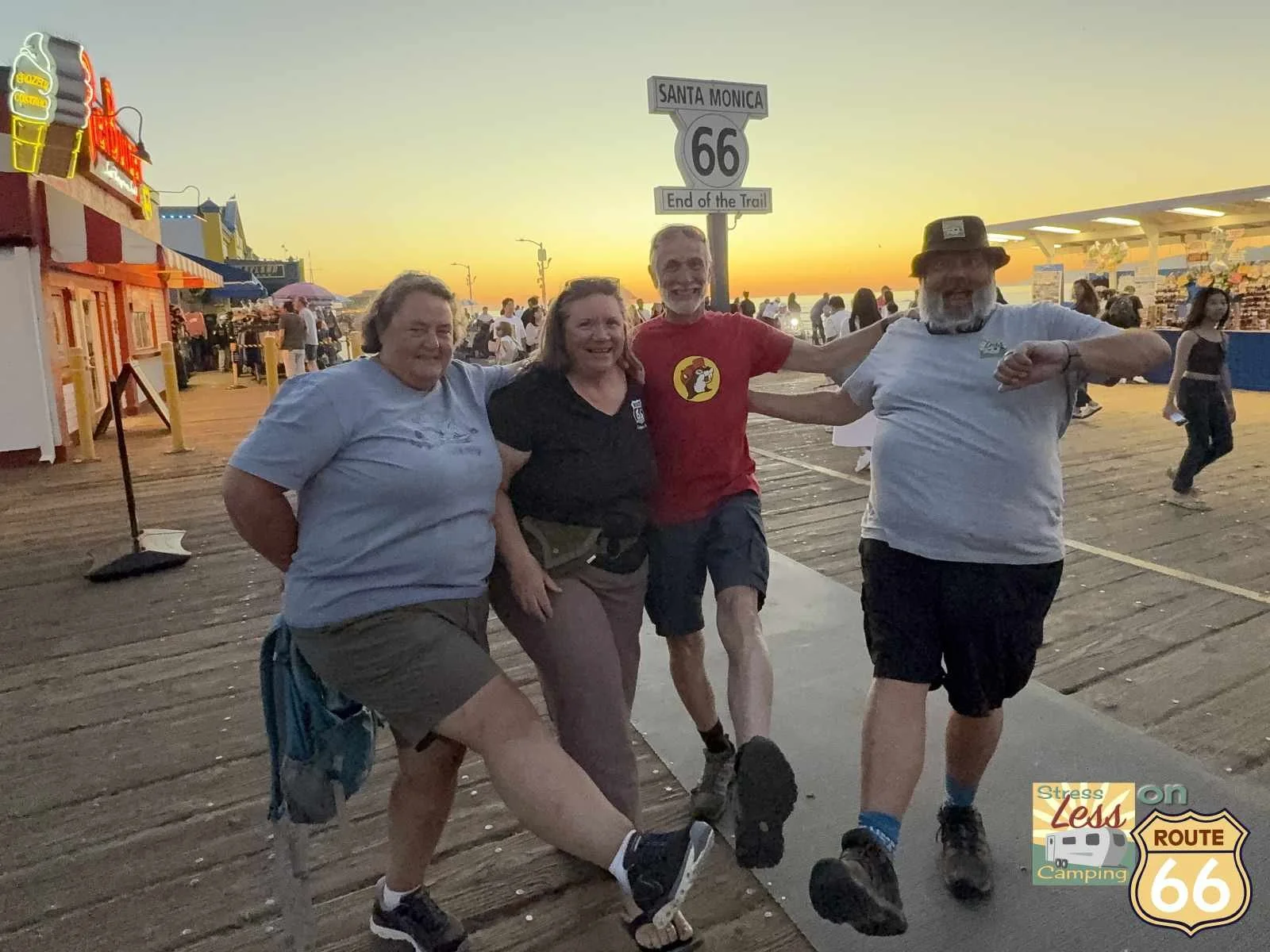 Getting our kicks on Route 66 at the end of the line.jpg