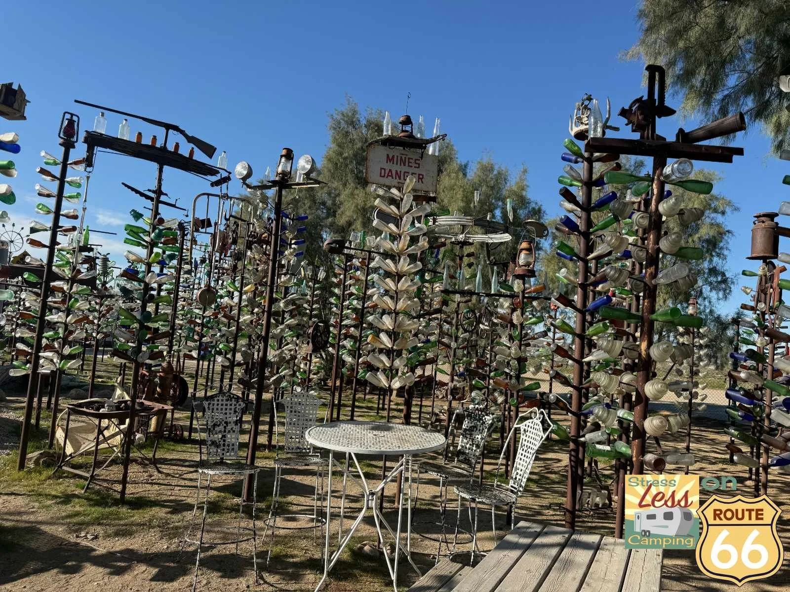 Elmer's Bottle Tree Ranch plus the McDonald's Museum in San Bernardino CA