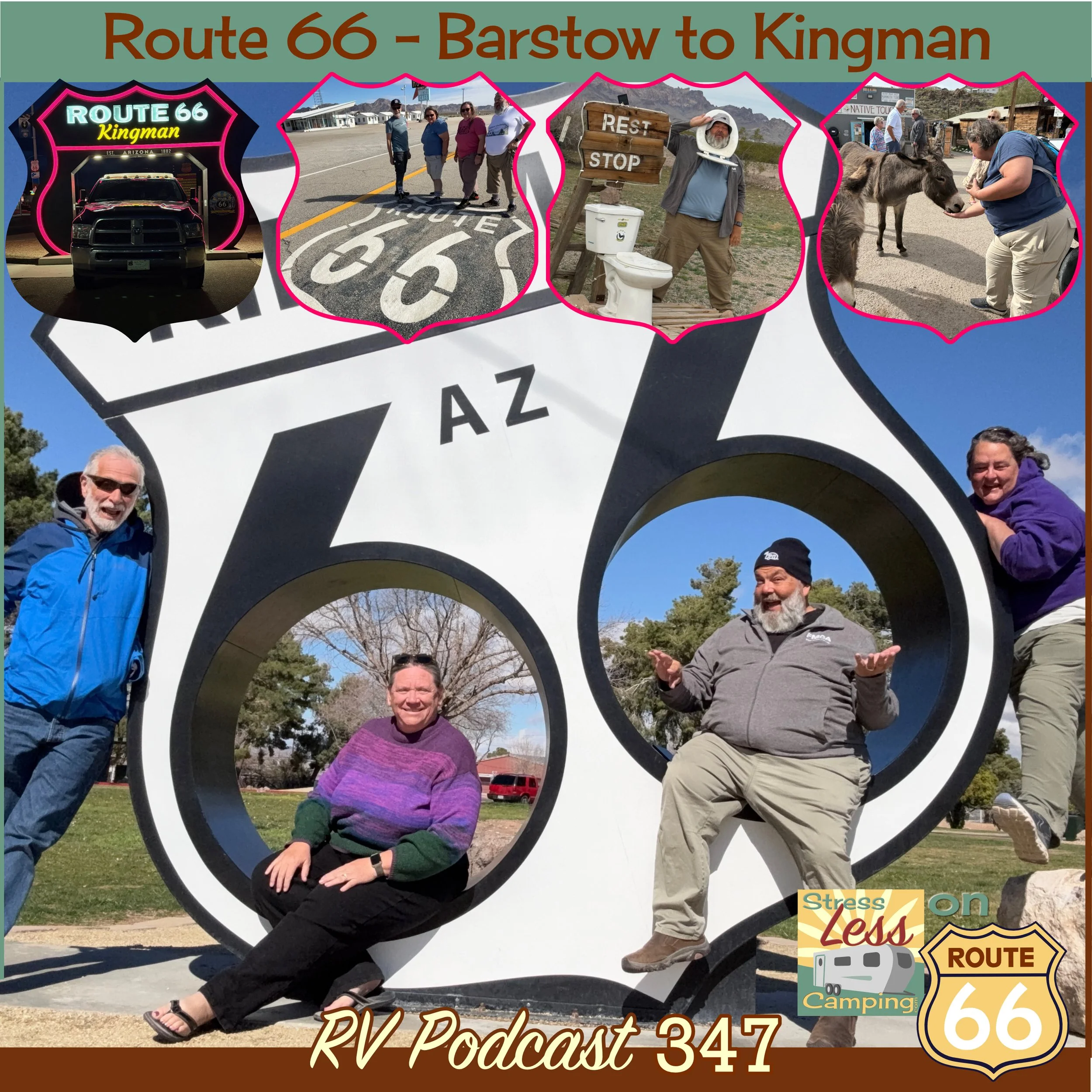 Route 66 from Barstow to Kingman - the heart of the Mother Road