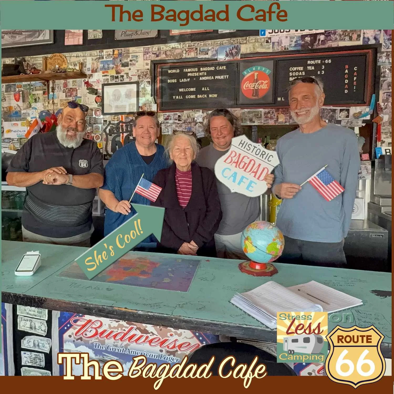 The Bagdad Cafe in Newberry Springs, CA on Route 66 - wow