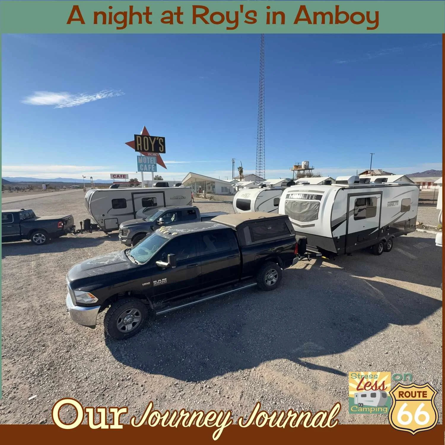 Spending the night at Roy's in Amboy on Route 66