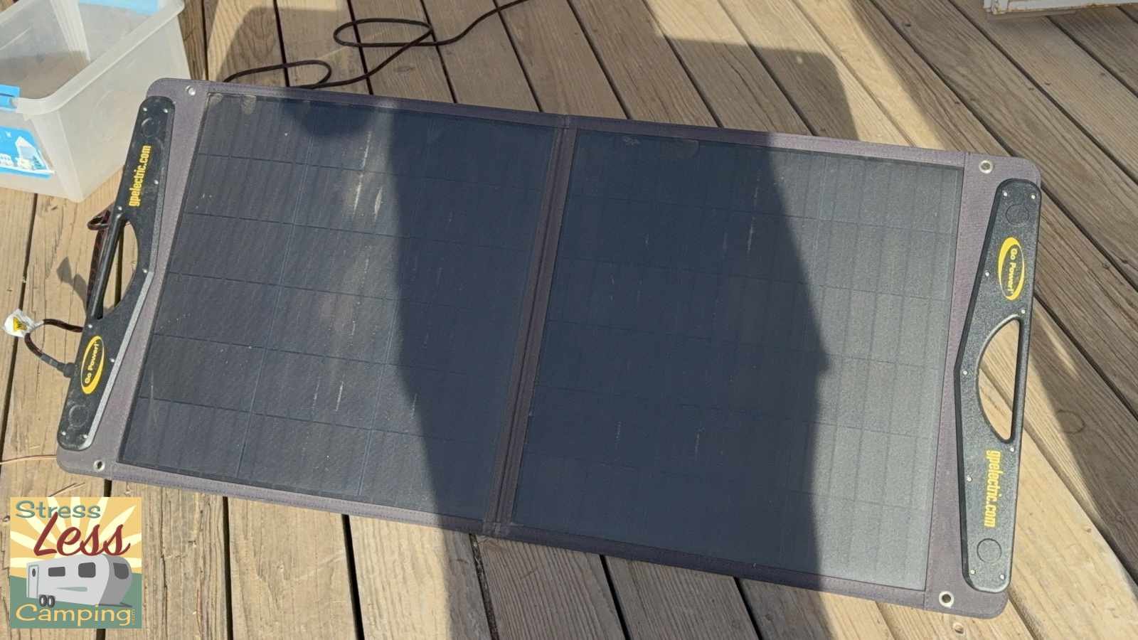 Standard connectors on the Lion Energy Safari mean you can use solar panels you might already have like our GoPower Duralight 100.jpg