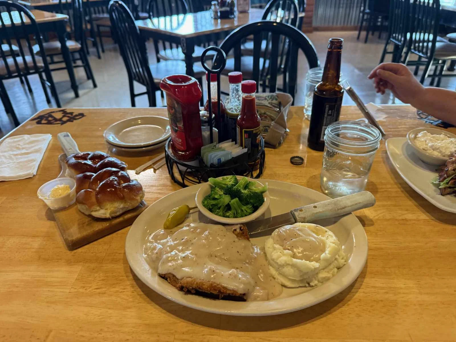 CHicken fried steak makes a great dinner at the Roadkill Cafe in Seligman.jpg