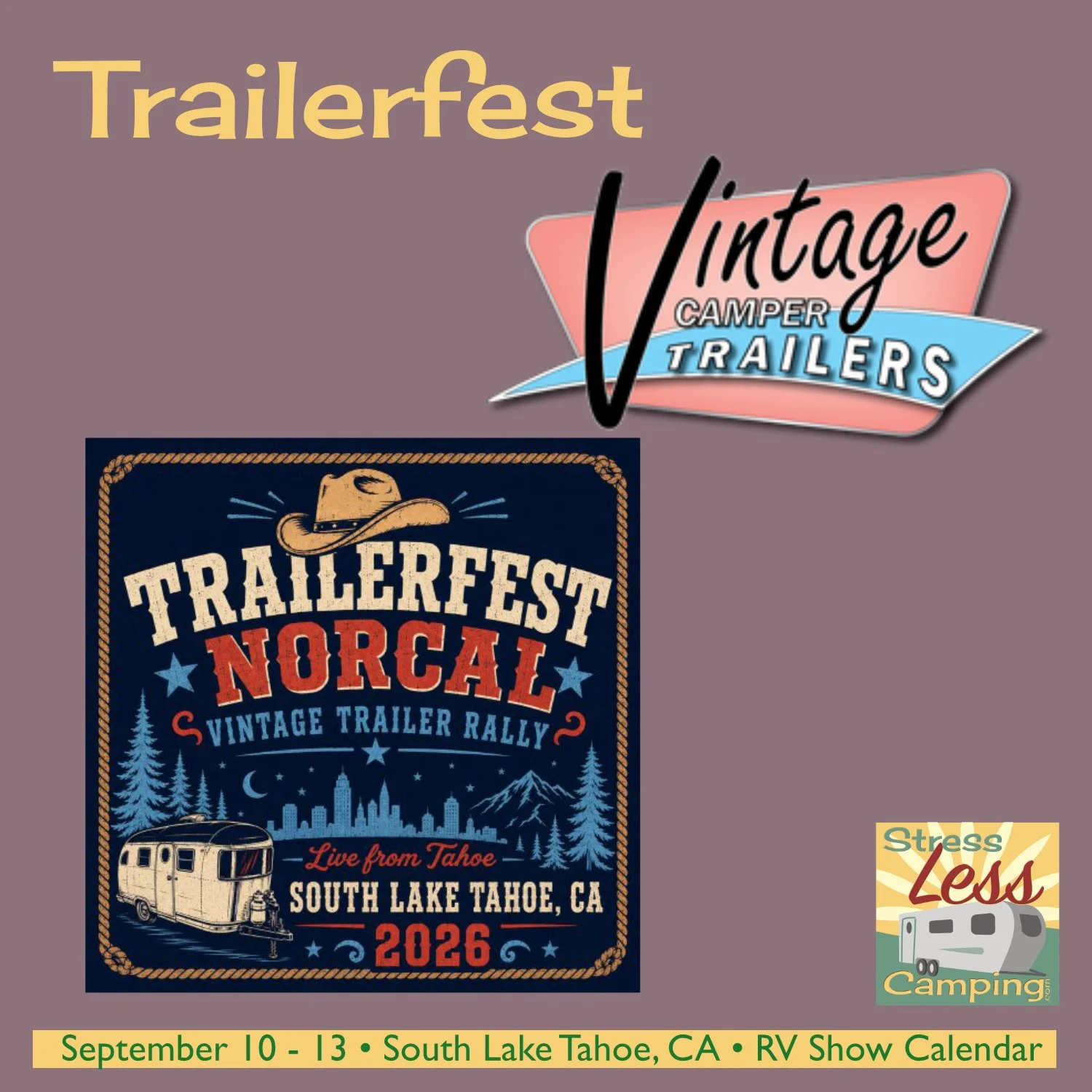 Trailerfest vintage trailer rally in South Lake Tahoe