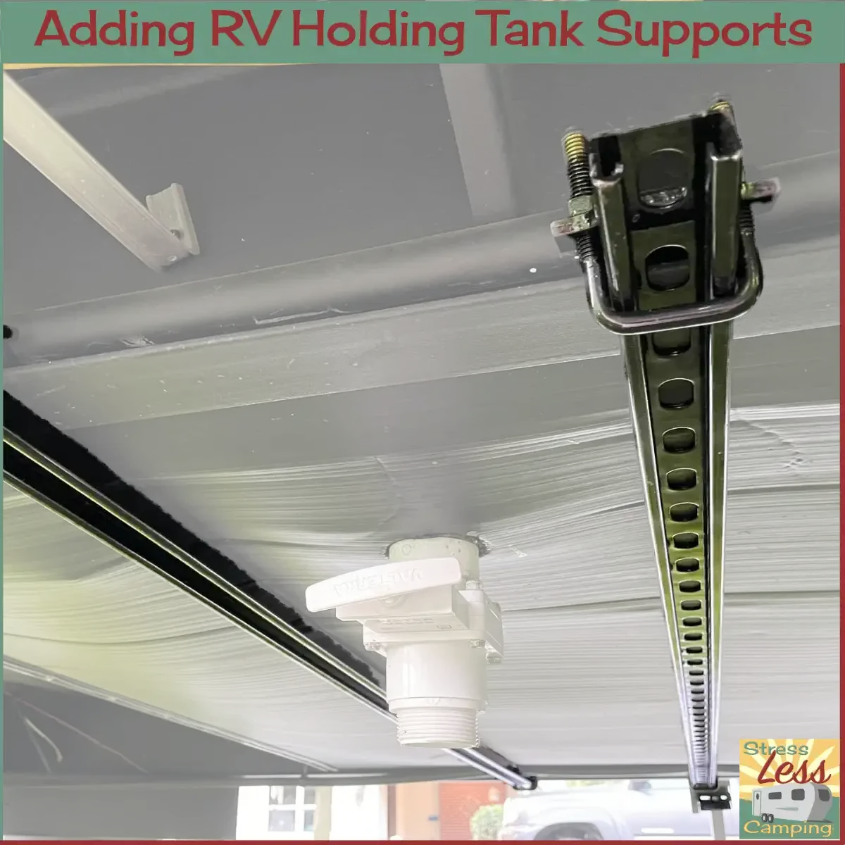 Adding supports to RV holding tanks