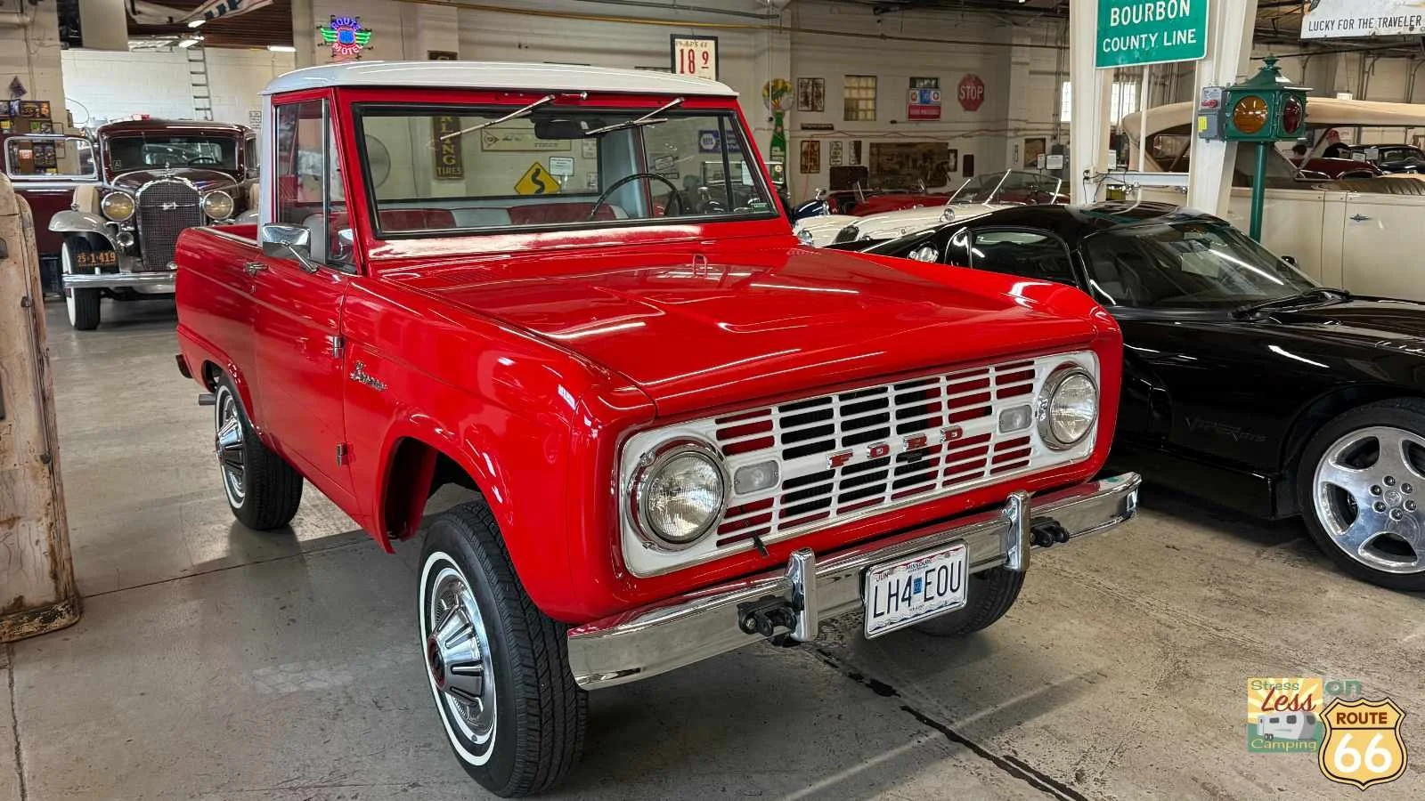 A nice example of a first-generation Ford Bronco at the Route 66 car museum.jpg