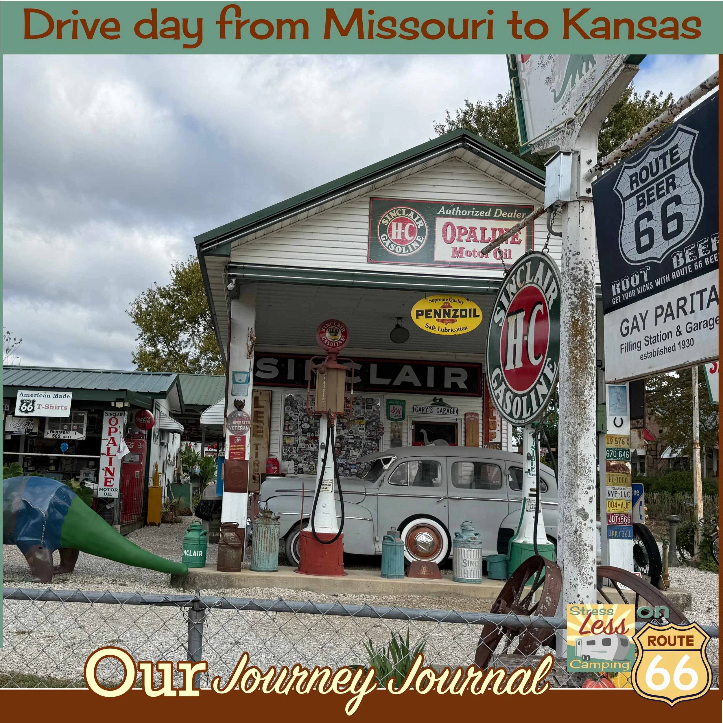From Missouri into Kansas on Route 66