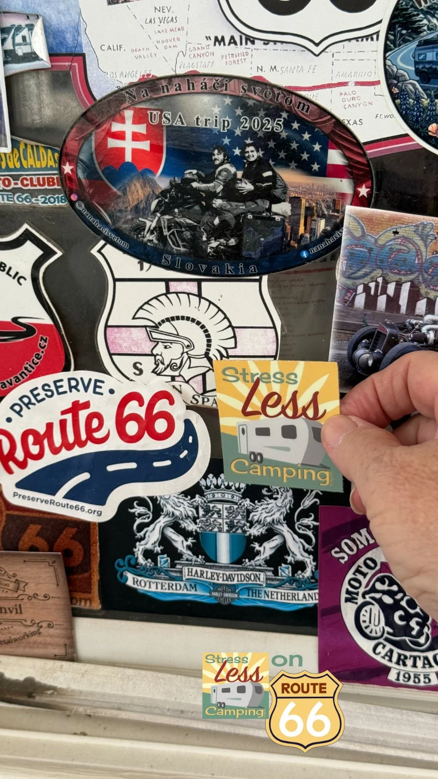 Gay Parita filling station gift shop gets a new sticker