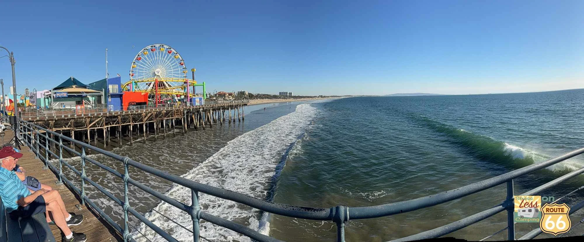 Panorama of the Santa Monica Pier