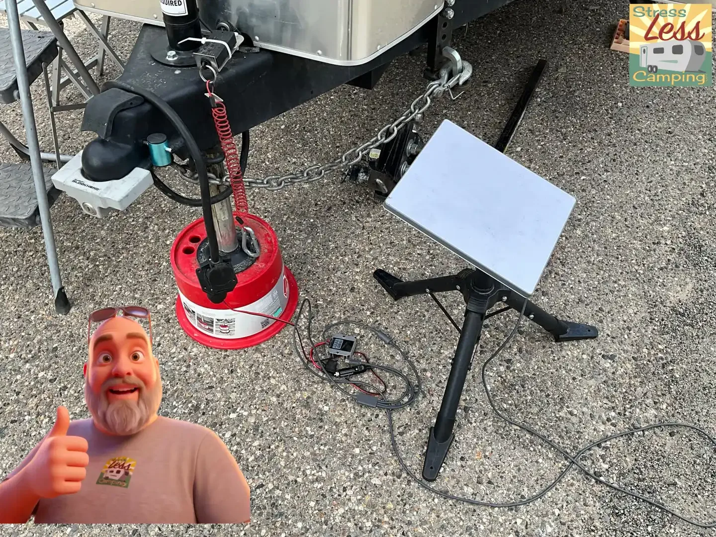 How to power a Starlink Mini with your towable RV's seven-pin 12 volt power