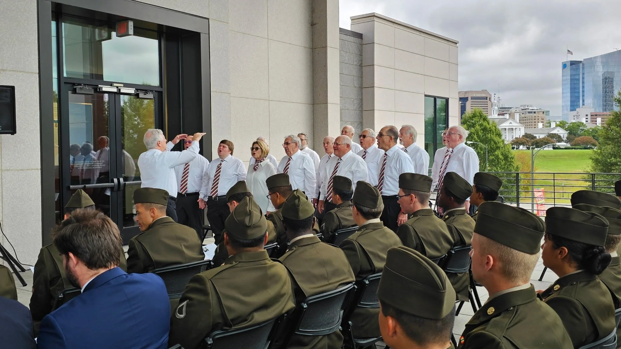 The Virginians had the distinct honor of being a part of the Patriot Day Ceremony at the Virginia War Memorial today. May we never forget the sacrifices of those that came before us that we might stand here today. We remember all those who lost their