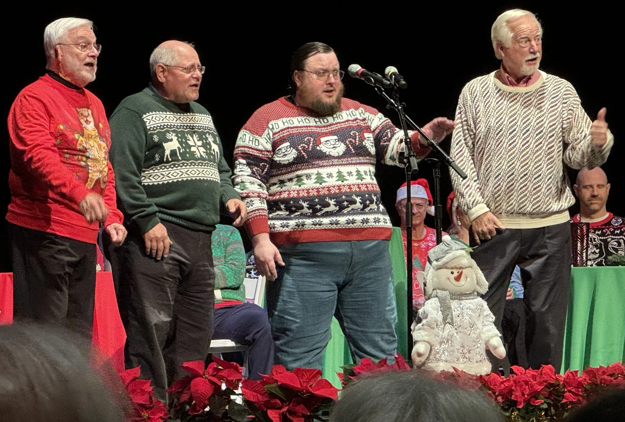 In A Chord has some of the most experienced barbershoppers within the Virginians. With over 100 years of singing experience between them, Mark, Zack, Pete, and BIll are a regular highlight of Virginians Chorus concerts. Filling in on tenor this Sunda
