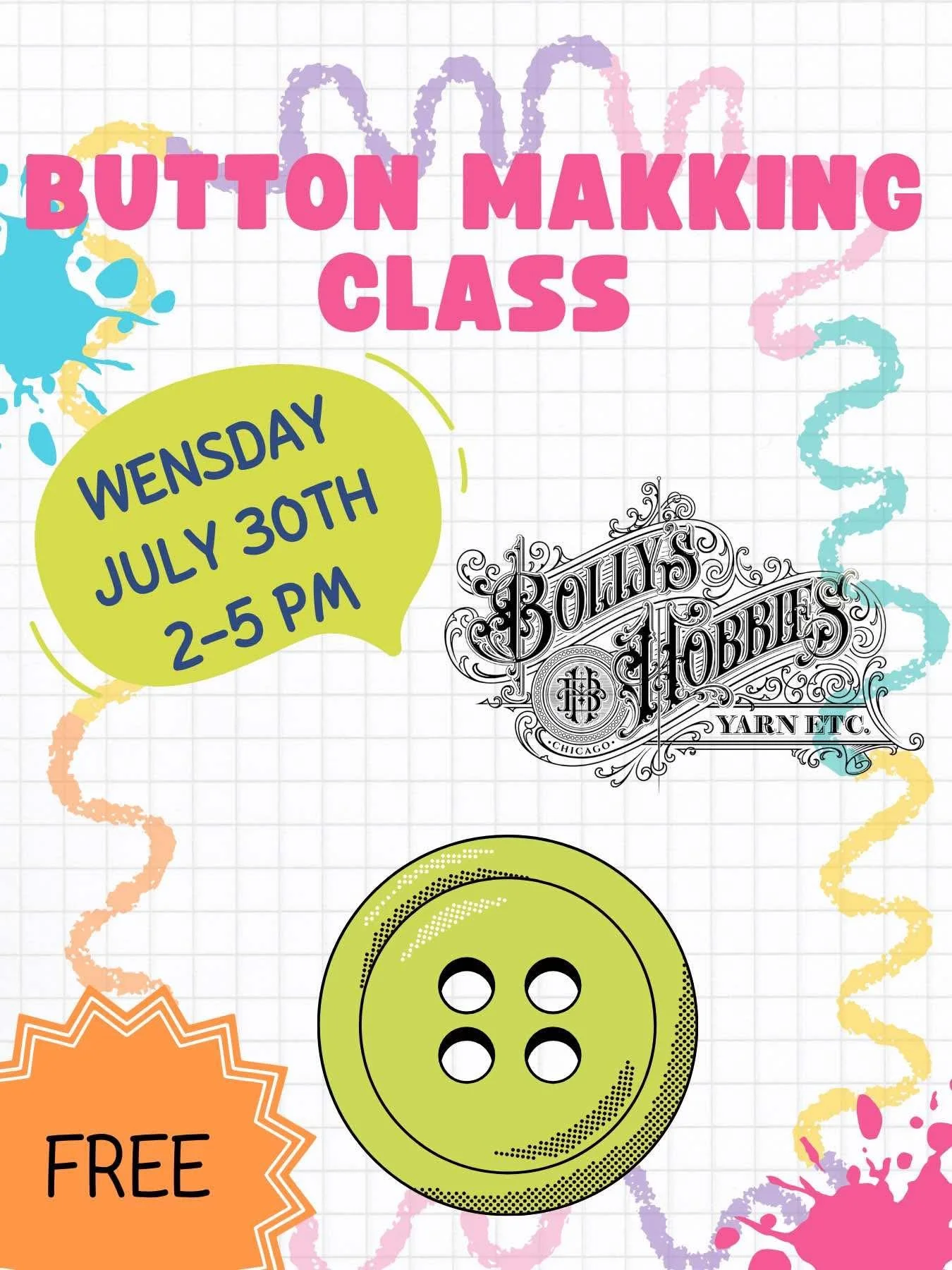 Button Making Class