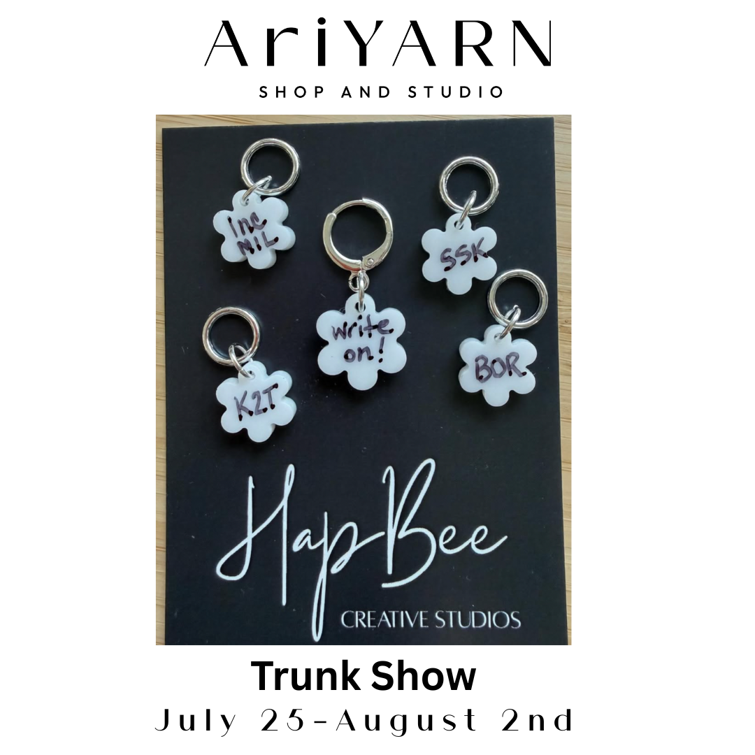 HapBee Creative Studios Trunk Show at AriYARN