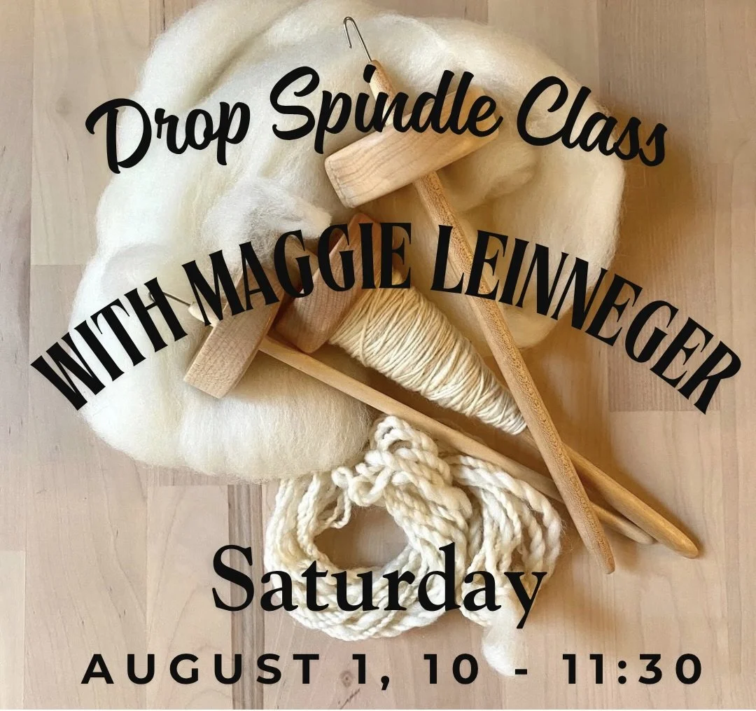 Drop Spindle and Fiber Workshop At Evanston Stitchworks
