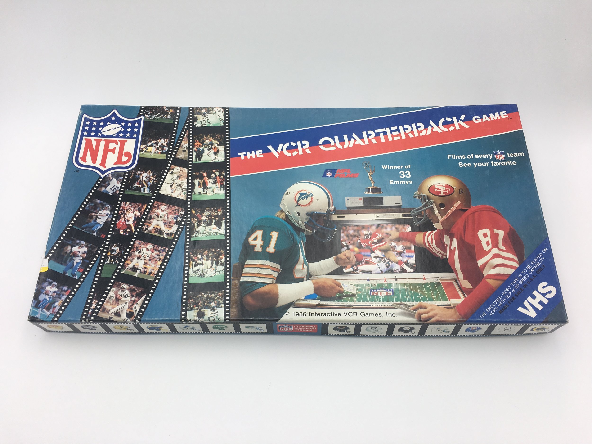 Details about   VCR QB quarterback game Interactive VHS 1986 for parts or board cards-You Choose 