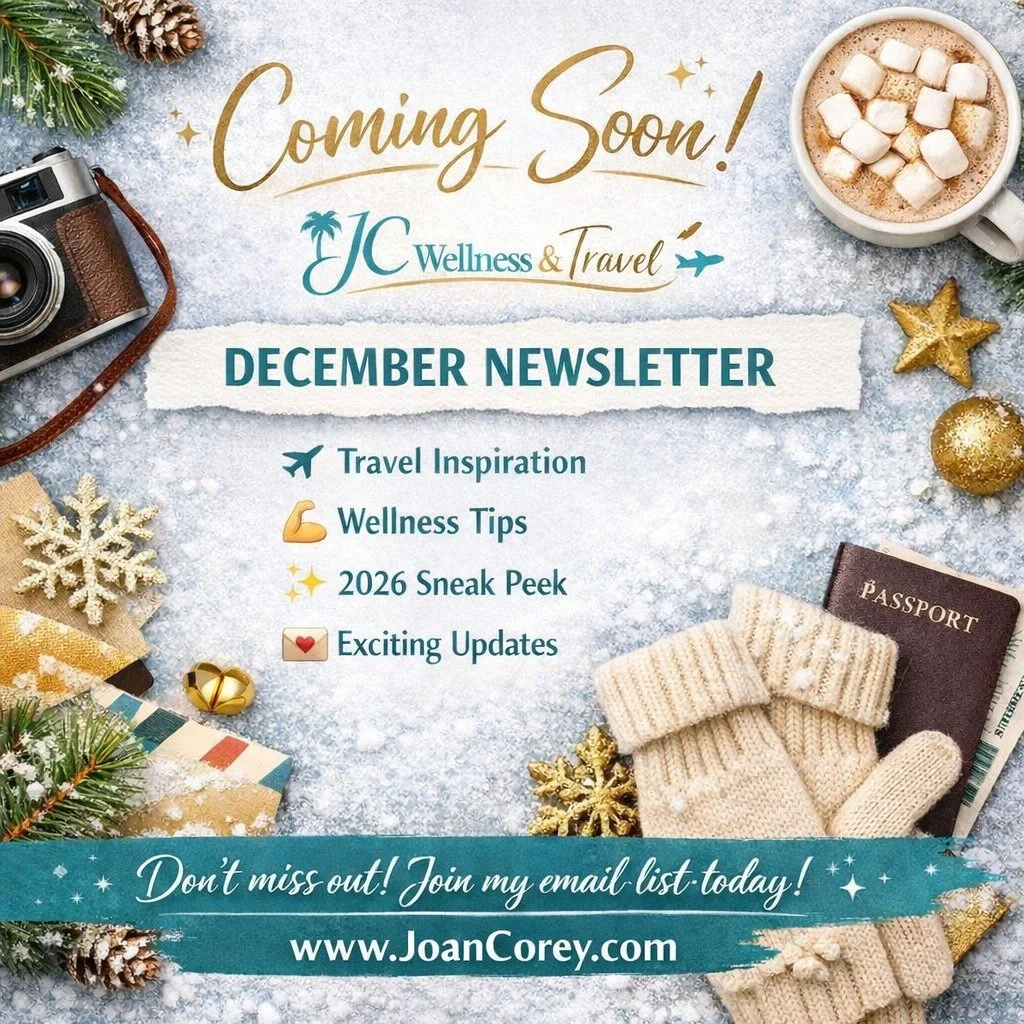 📬 Coming Soon&hellip;

My December Newsletter will be hitting inboxes soon!
Inside you&rsquo;ll find:
&bull; Travel inspiration
&bull; Wellness tips for the season
&bull; Upcoming plans &amp; exciting updates
&bull; A peek at what&rsquo;s ahead for 