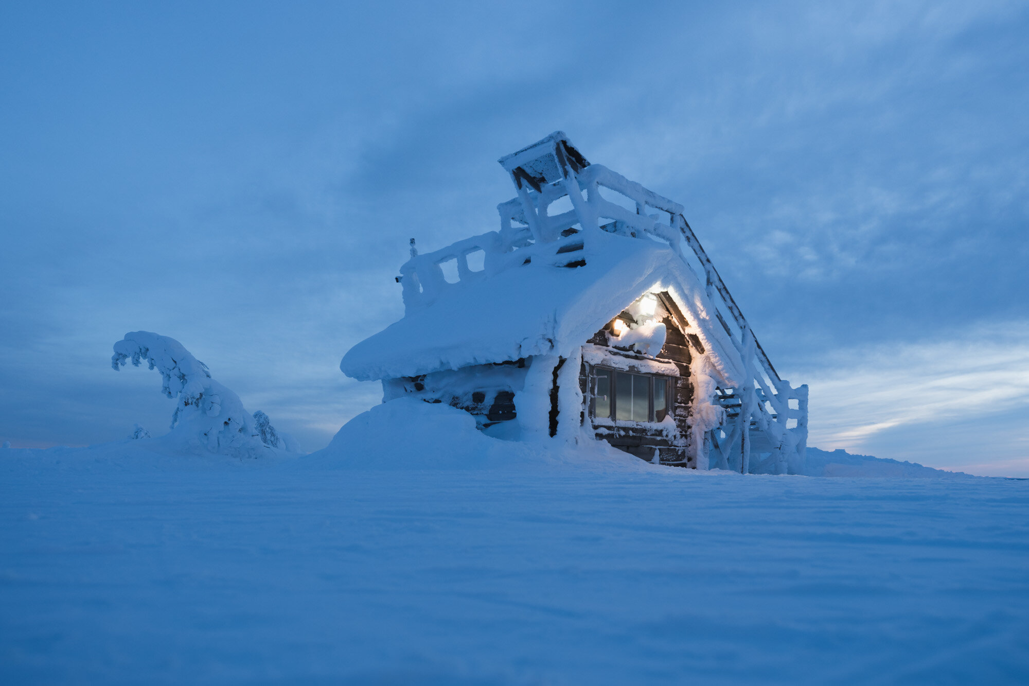 Cabin on top of the Ski Resort