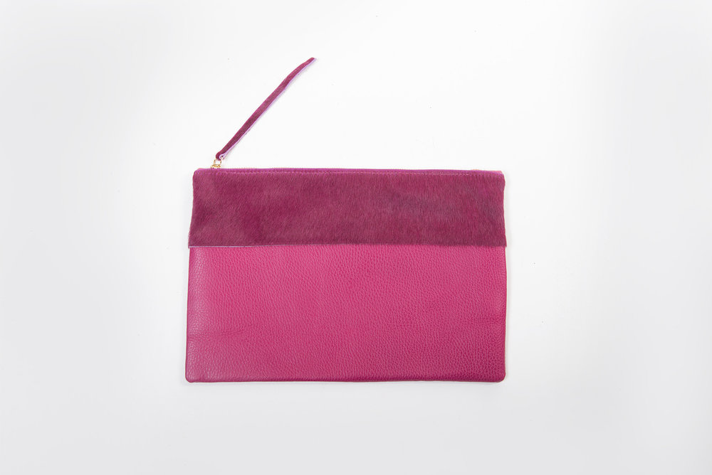 ALL IN BLOOM clutch bag / Bright Fuchsia — Sophie Mouskou | Image Consultant