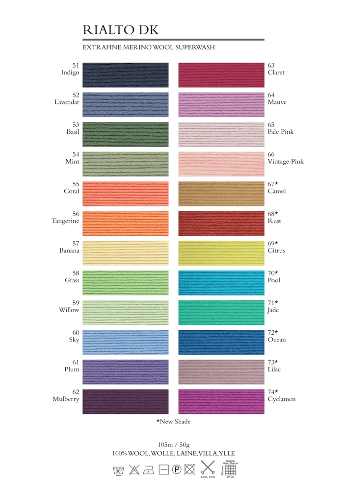 Debbie Bliss Rialto DK (50g) — Purl \u0026 Bean