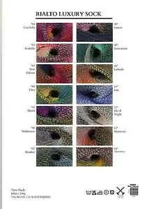 Rialto Luxury Sock Yarn Shade Card