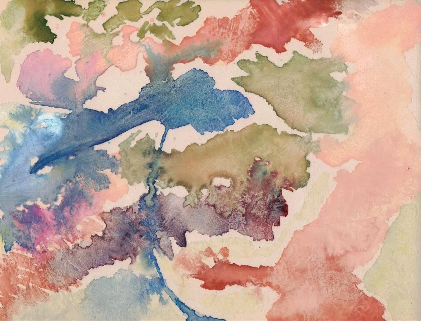 sharing a work in progress&mdash; I&rsquo;ve been busy map-making 🗺️! This entire project inspired by the behavior of the Holbein paint and materials themselves ✨ stay tuned for completed project! #holbeingranulatingwatercolor #holbeingouacheirodori