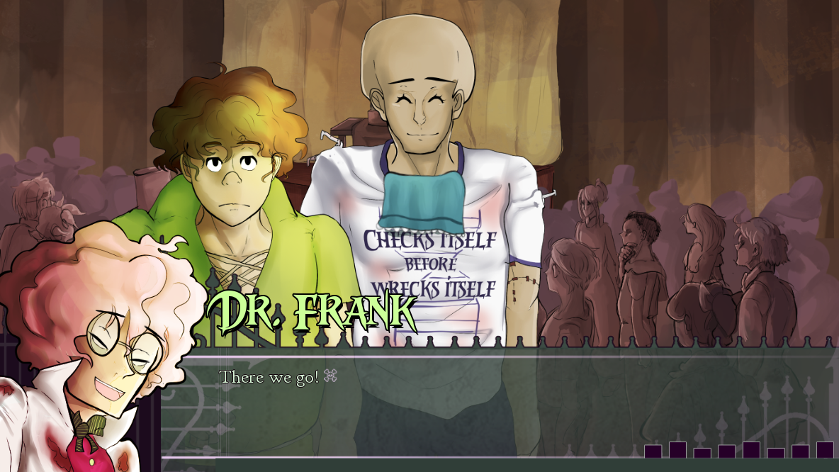 Screenshot from Dr. Frank's Build-A-Boyfriend (2017)