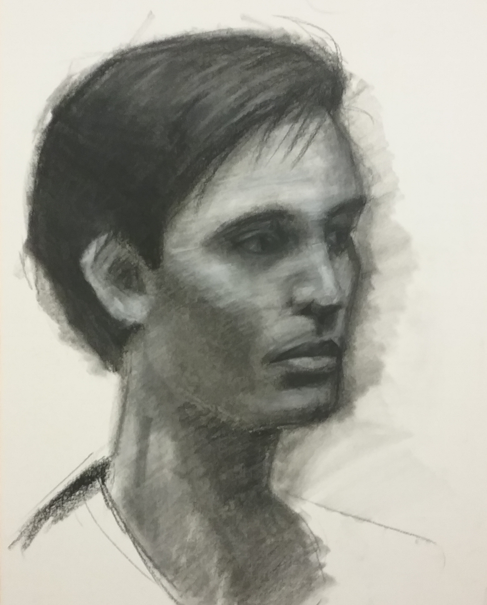 Portrait - Charcoal on paper