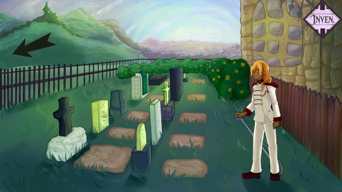 Graveyard background from Dr. Frank's Build-A-Boyfriend (2017)
