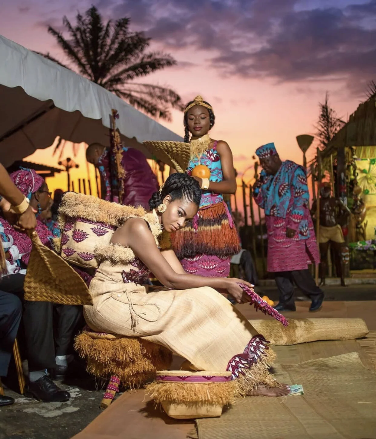 Mariage coutumier au Gabon Dress by Doriane CooperPhoto by James Franck