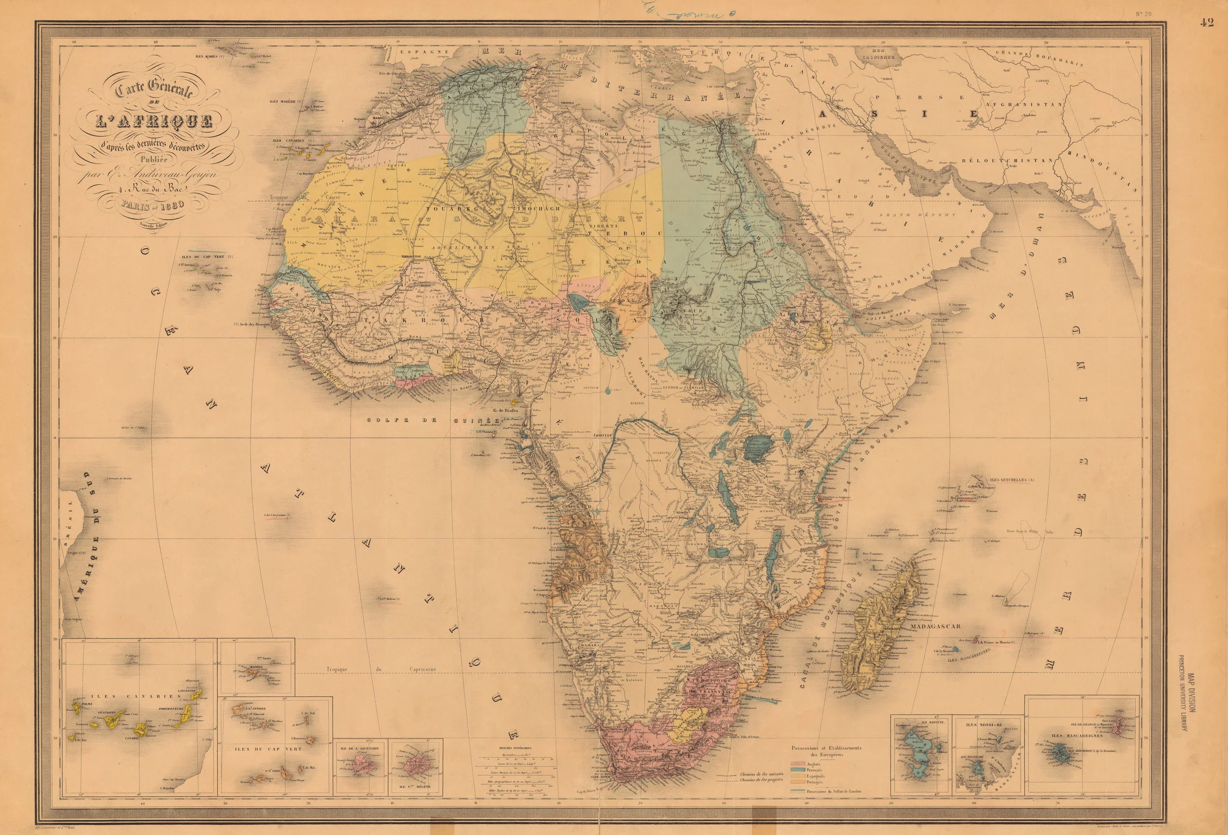 1880 map by Eugène Andriveau-Goujon