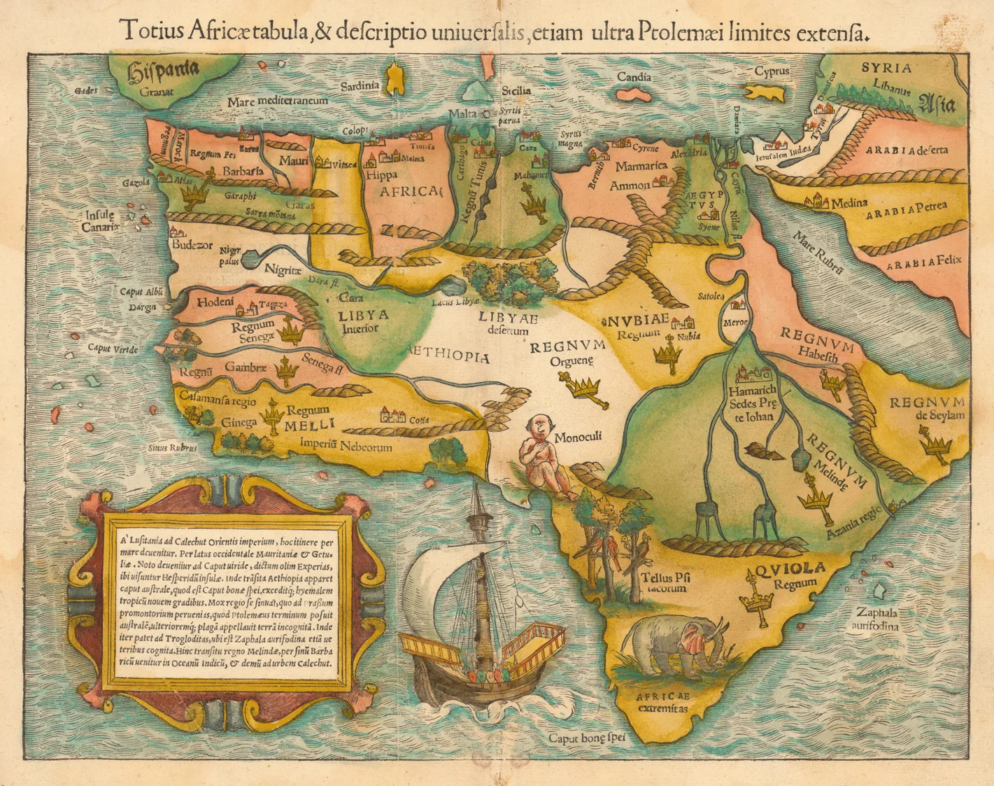 1554 map by Sebastian Münster