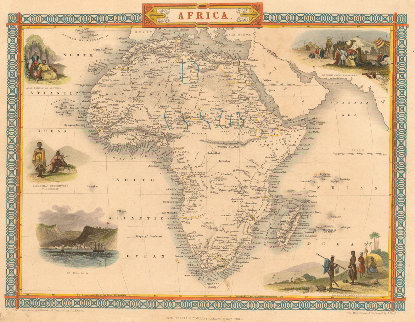 1851 map by John Tallis