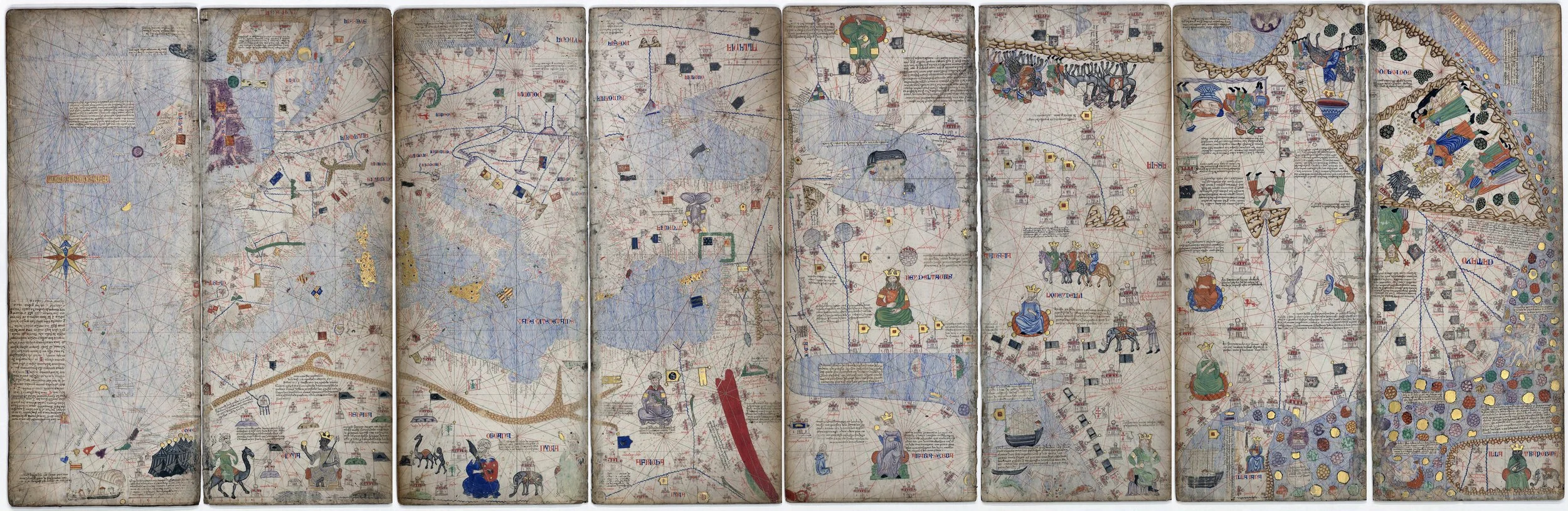 1375 map by Abraham and Jehudà Cresques