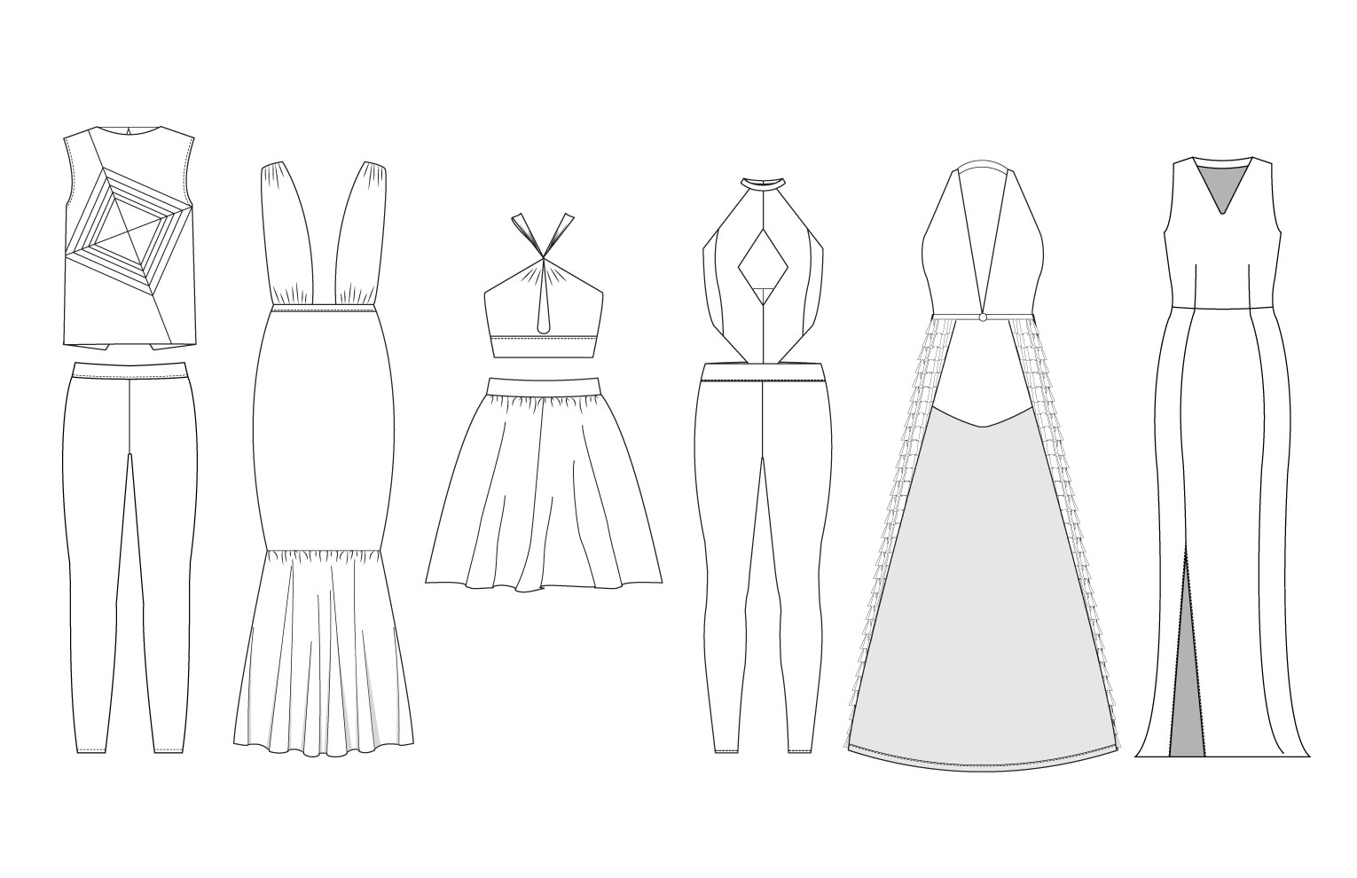 Red Nebula Flat Sketches