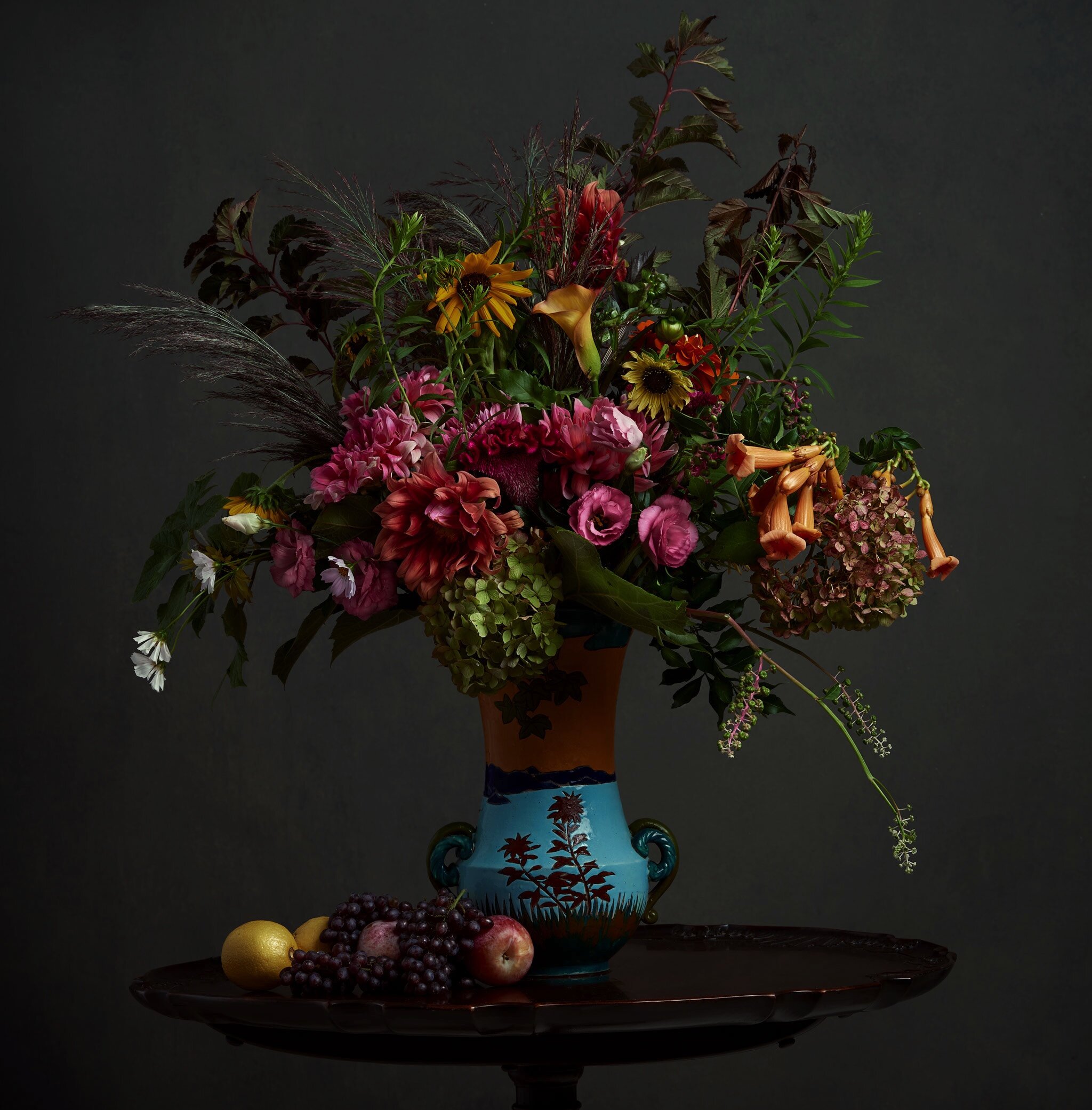 samira flowers in Japanese Moon vase.jpg