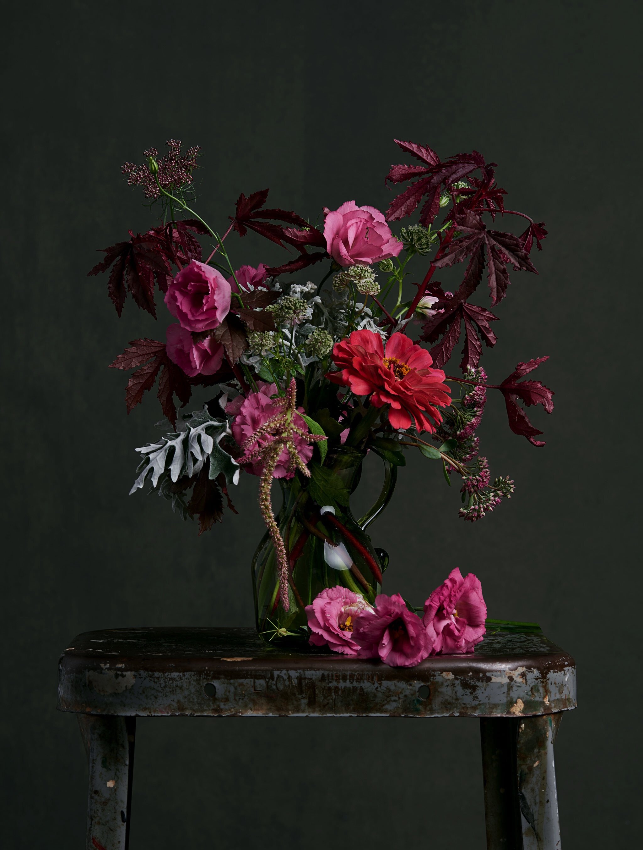 samira flowers in green glass jug.jpg